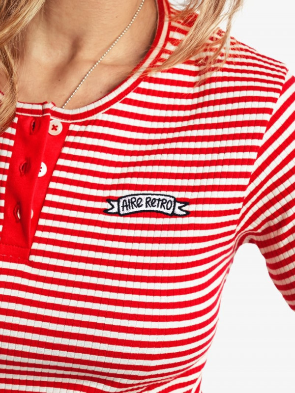 ▷ Cami Rayas Roja  Aire Retro | Sopotey 2