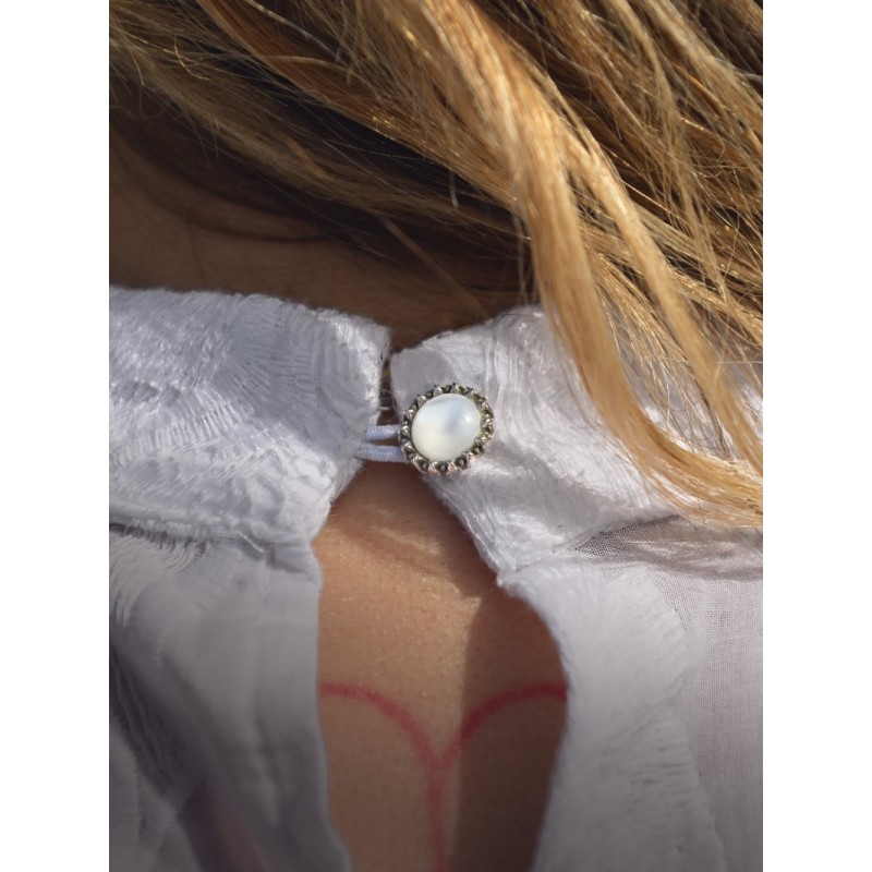 ▷ Camisa Blanca Janis Aire Retro | Sopotey