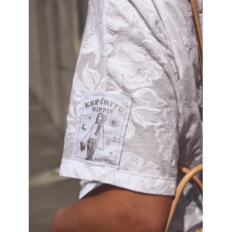 ▷ Camisa Blanca Janis Aire Retro | Sopotey