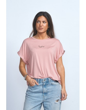 Camiseta Actitud + Rosa...