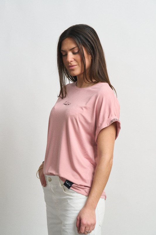▷ Camiseta Anabel Lee Actitud + Rosa 2