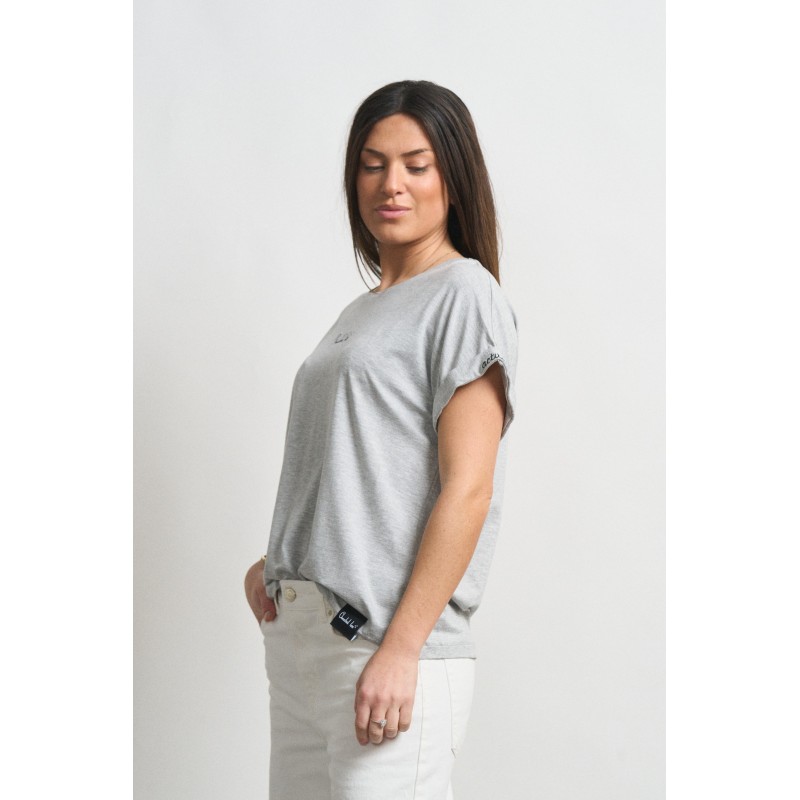 ▷ Camiseta Anabel Lee Actitud + Gris