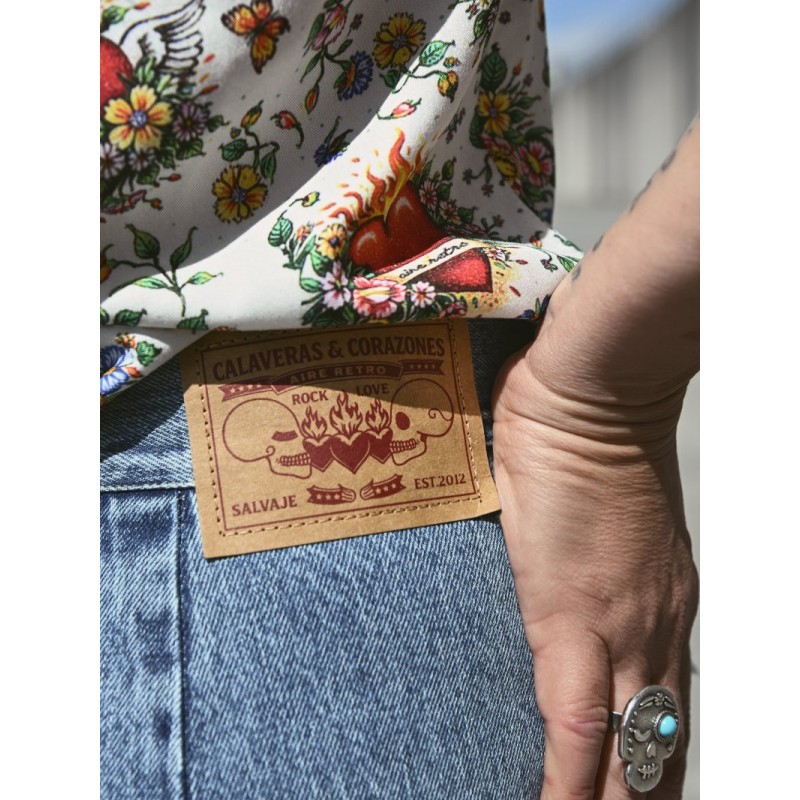 ▷ Comprar Falda Denim Equivocándome Aire Retro| Sopotey Woman.