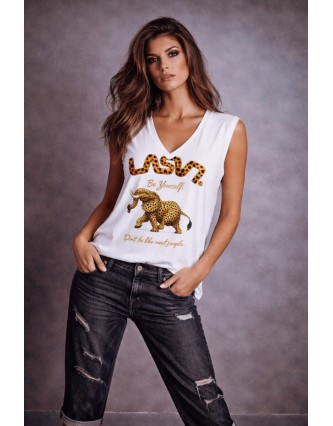 Camiseta LASAL Elefant Blanco