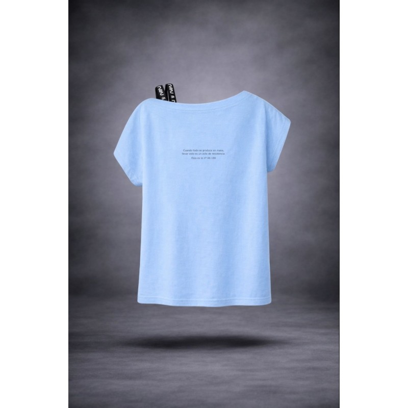 ▷ Camiseta LASAL Find Azul Celeste