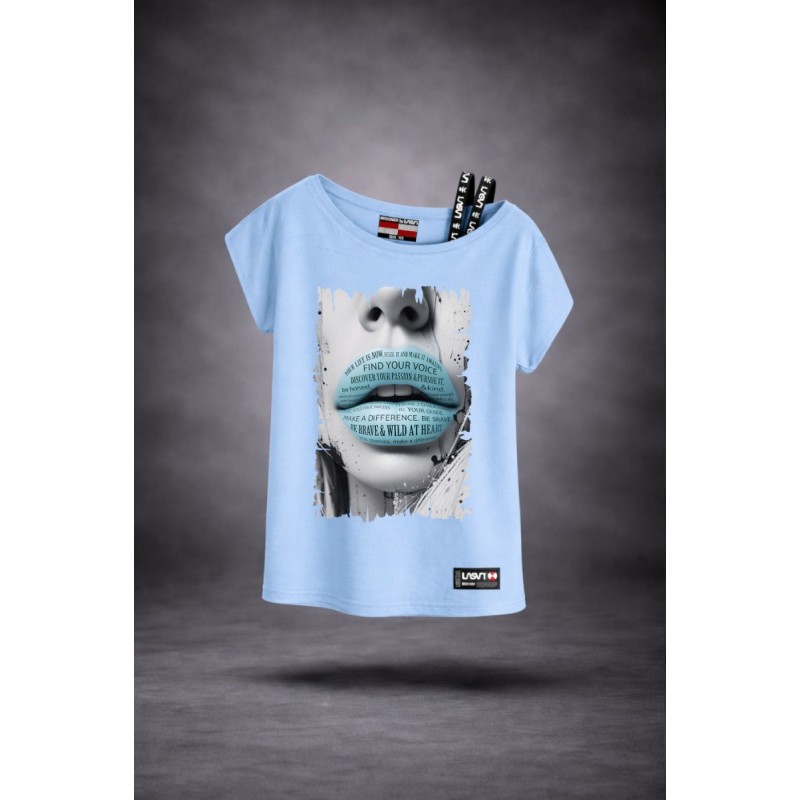 ▷ Camiseta LASAL Find Azul Celeste