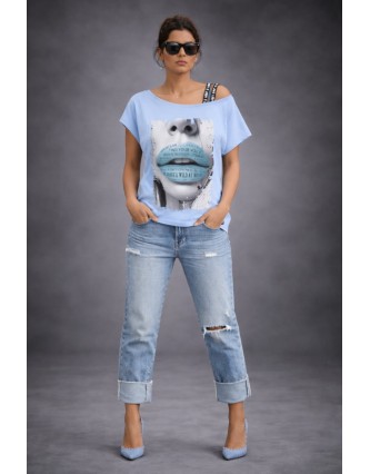 Camiseta LASAL Find Azul...