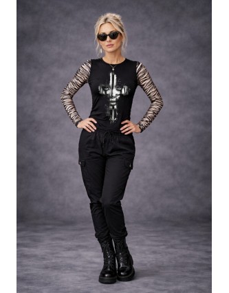 Camiseta LASAL Guerrera Negro