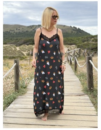 Vestido Lencero Capri Noc...