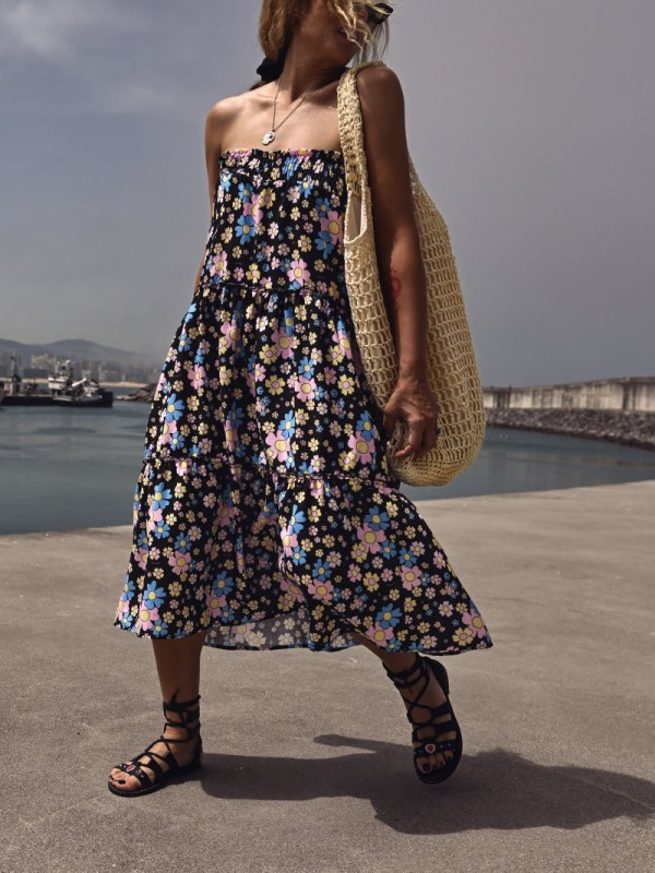 ▷ Comprar Vestido / Falda Flower Power Aire Retro| Sopotey Woman. 2