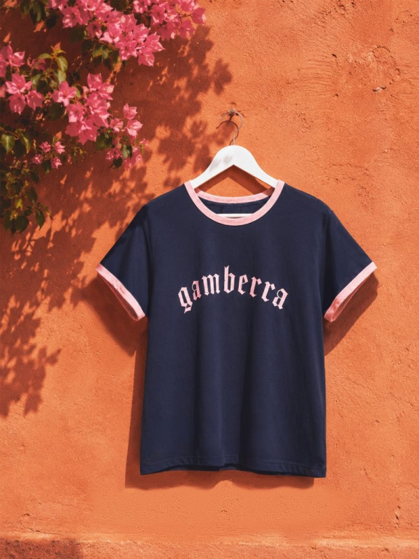 ▷ Camiseta Gamberra Azul Aire Retro | Sopotey 2