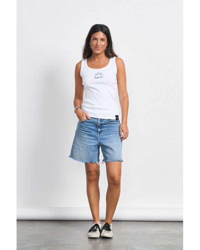 ▷ Camiseta Anabel Lee Basica Tirantes Blanca