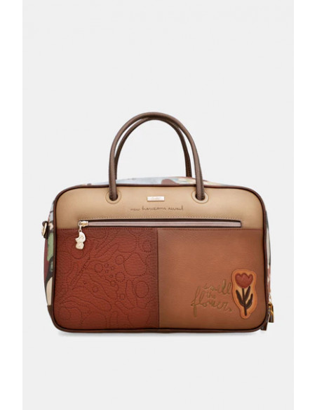 Bolso de Asa Corta y Bandolera Cuadrado TULIP Anekke