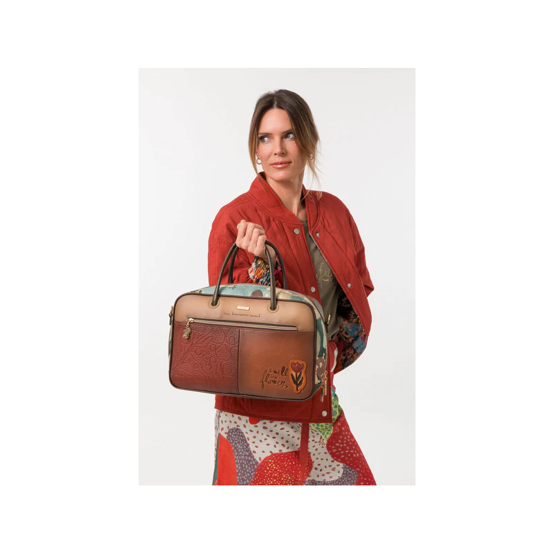 Bolso de Asa Corta y Bandolera Cuadrado TULIP Anekke