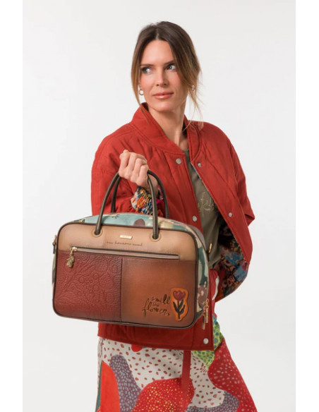 Bolso de Asa Corta y Bandolera Cuadrado TULIP Anekke