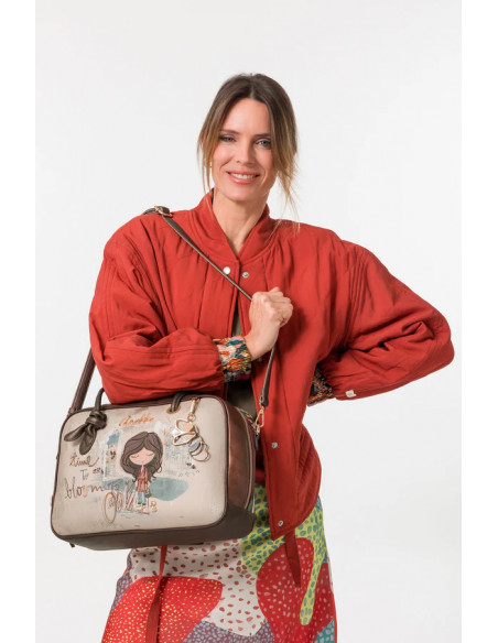 Bolso de Asa Corta y Bandolera Cuadrado TULIP Anekke