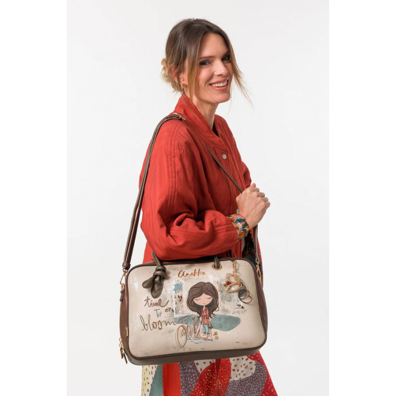 Bolso de Asa Corta y Bandolera Cuadrado TULIP Anekke