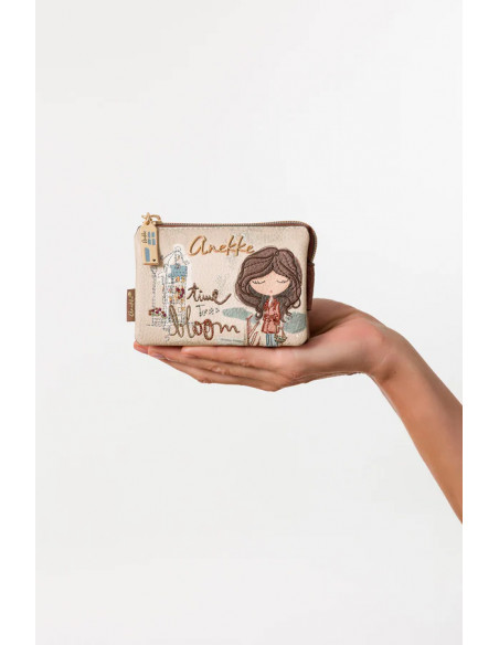 Monedero 3 Compartimentos TULIP Anekke