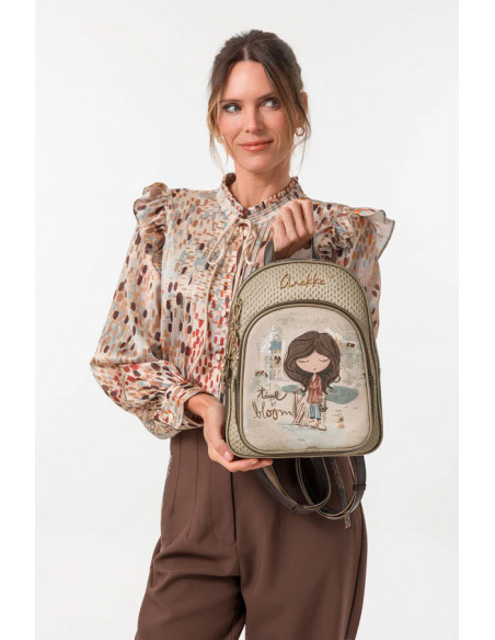 Mochila con Bolsillo Frontal TULIP Anekke