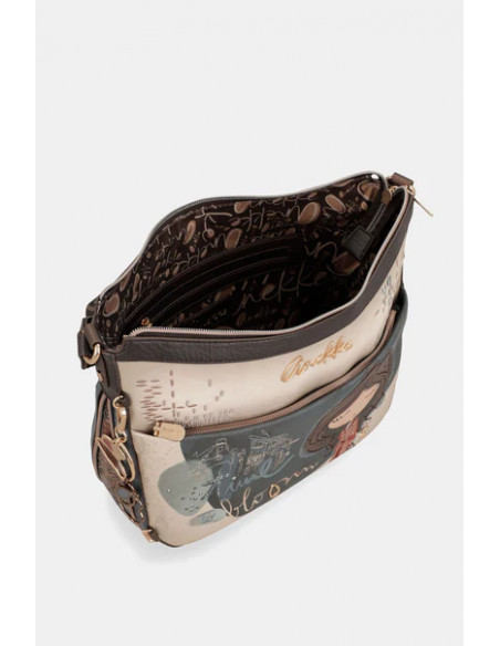 Bandolera Grande TULIP Azul Anekke