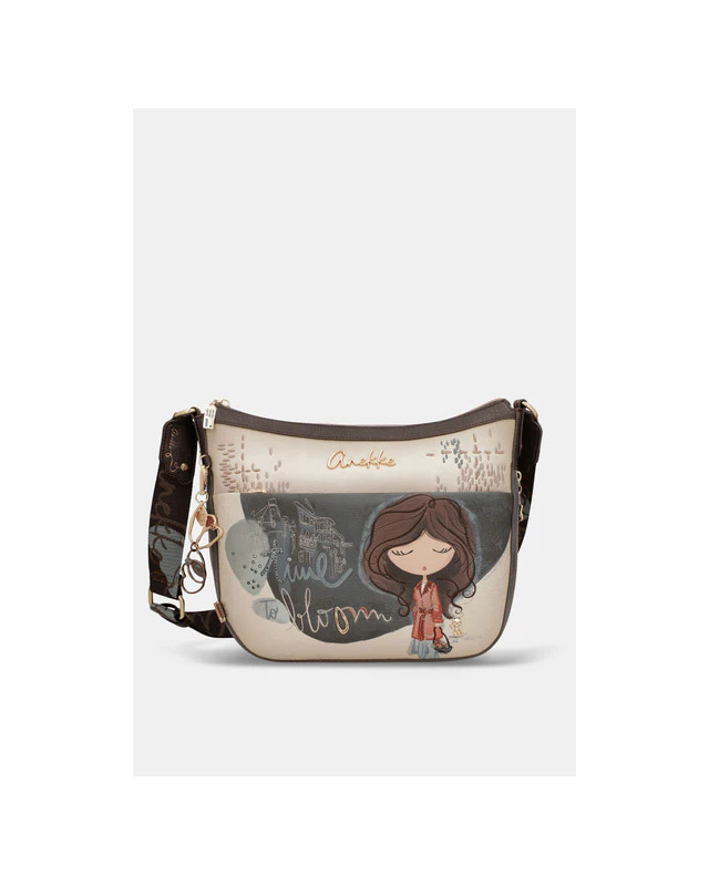Bandolera Grande TULIP Azul Anekke