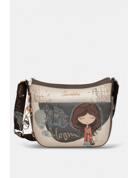 Bandolera Grande TULIP Azul Anekke
