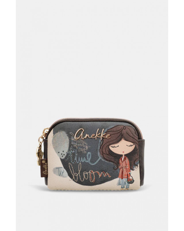 Monedero Pequeño TULIP Azul Anekke