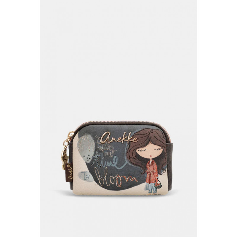 Monedero Pequeño TULIP Azul Anekke
