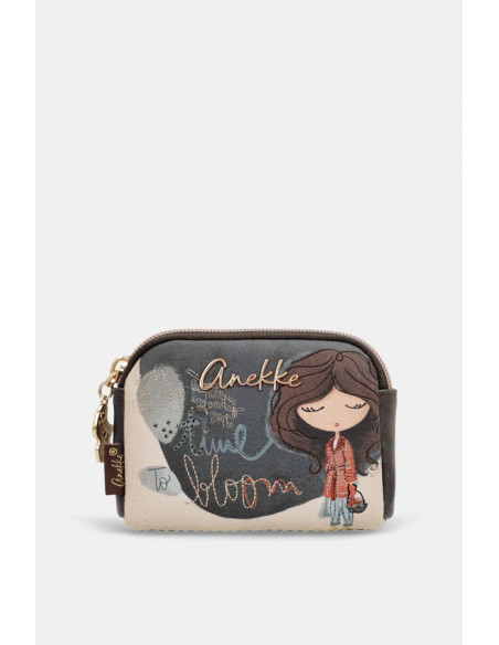 Monedero Pequeño TULIP Azul Anekke