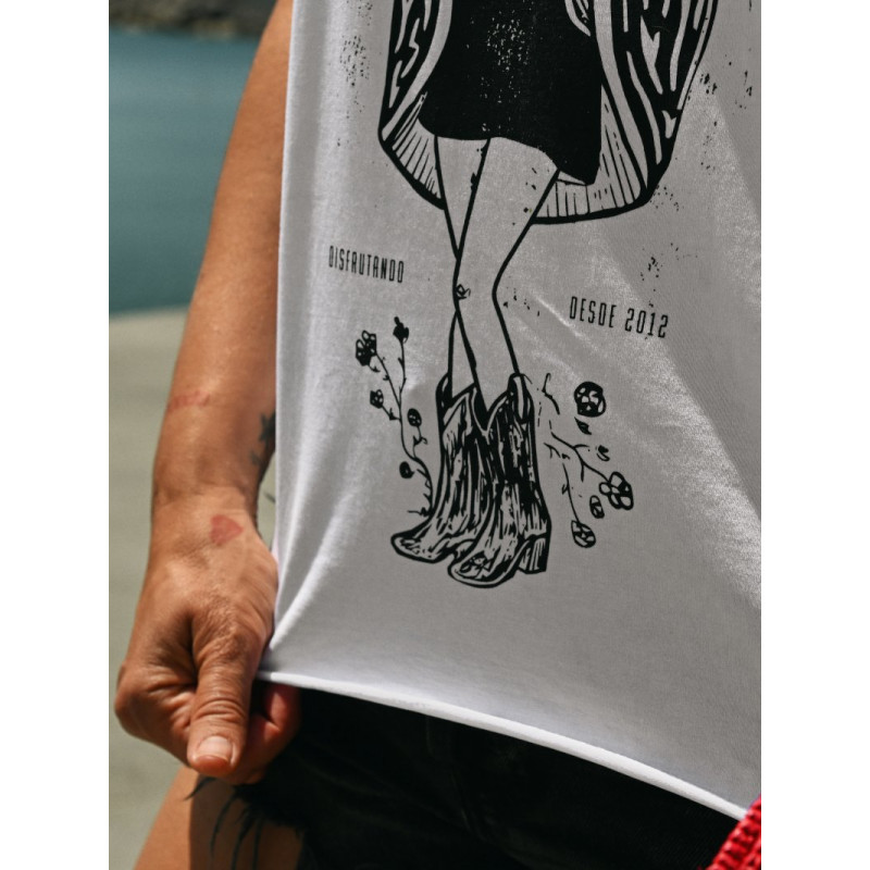 ▷ Cami Chica Guadalupe Blanca Aire Retro | Sopotey