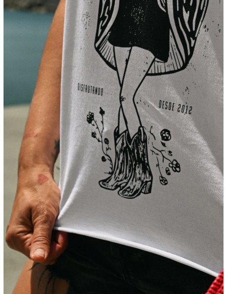▷ Cami Chica Guadalupe Blanca Aire Retro | Sopotey