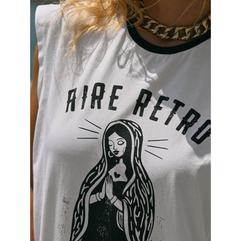 ▷ Cami Chica Guadalupe Blanca Aire Retro | Sopotey