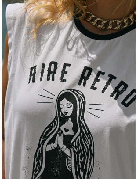 ▷ Cami Chica Guadalupe Blanca Aire Retro | Sopotey