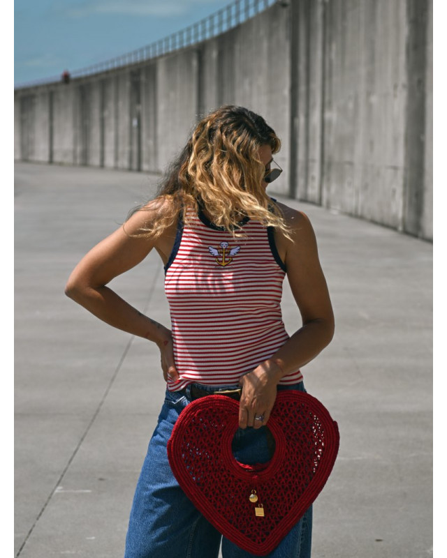▷ Cami Chica Ancla Navy Aire Retro | Sopotey