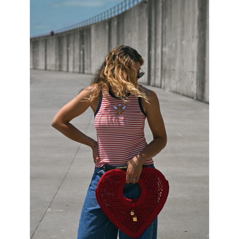 ▷ Cami Chica Ancla Navy Aire Retro | Sopotey