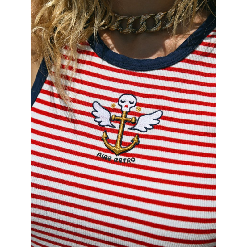 ▷ Cami Chica Ancla Navy Aire Retro | Sopotey