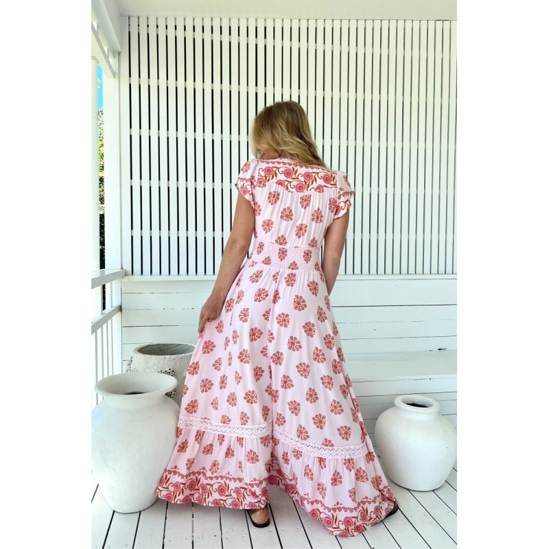 ▷ Vestido Dessert Wildflowers Romi Maxi Jaase| Sopotey
