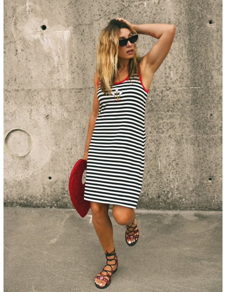 ▷ Comprar Vestido Canalé Ancla Rock Navy de Aire Retro | Sopotey Woman.