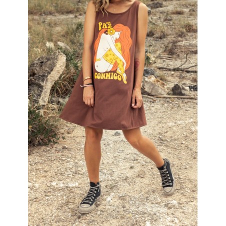 ▷ Comprar vestido tirantes tipo skater En paz conmigo Aire Retro | Sopotey Woman.